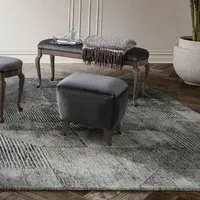 Nabucco Pouf - Blue, Italian Fabric