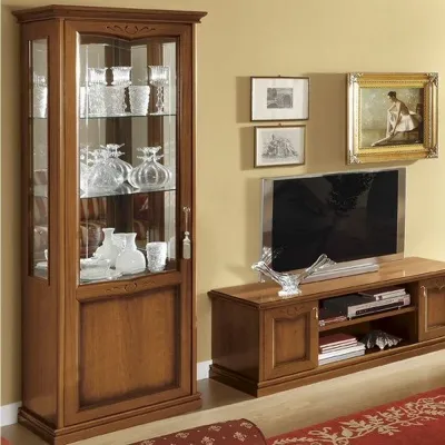 Nostalgia 1 Door Display Cabinet - LHF - Walnut image