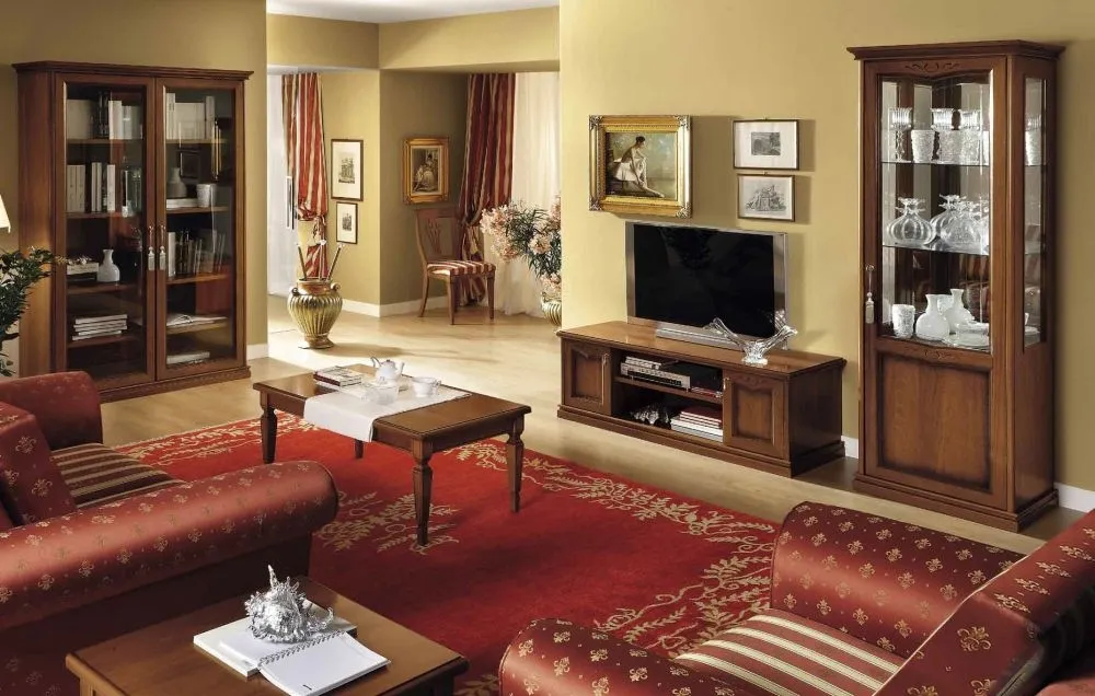 Nostalgia 1 Door Display Cabinet - RHF - Walnut