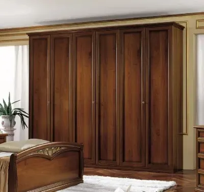 Nostalgia 6 Door Wardrobe - Walnut image