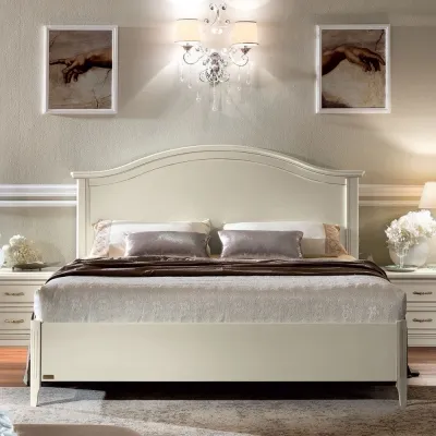 Nostalgia Gendarme Queen Size Bed - Bianco Antico