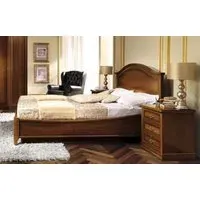 Nostalgia Gendarme Queen Size Bed - Walnut