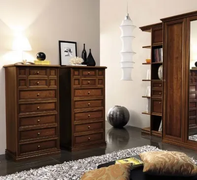 Nostalgia Italian 7 Drawer Tall Chest - Walnut image