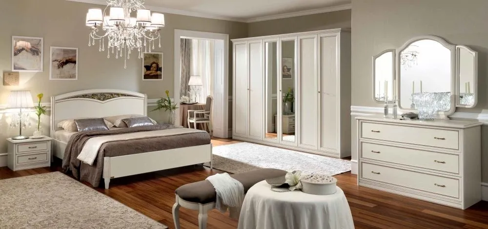 Nostalgia Ricordi Queen Size Bed Frame - Antique White