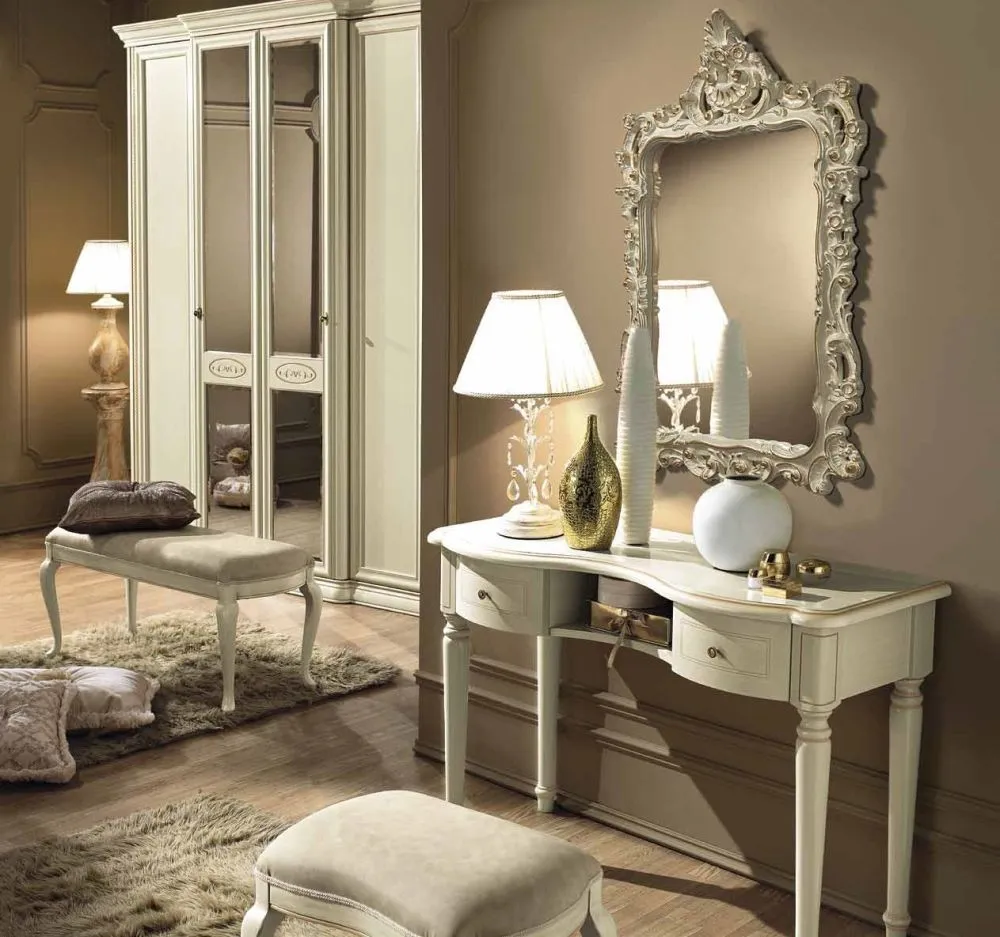 Siena 2 Drawer Dressing Table - Ivory