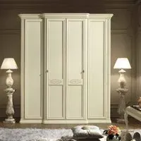 Siena 4 Door Wardrobe - Ivory