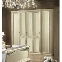 Siena 5 Door Wardrobe - Ivory