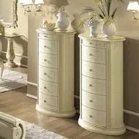 Siena 6 Drawer Tall Chest - Ivory