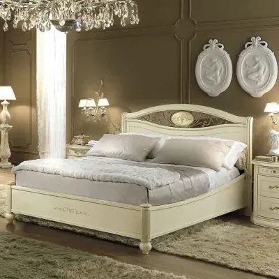 Siena King Size Ferro Bed - Ivory image