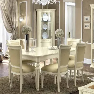 Torriani Extending Dining Set with Chairs - Ivory image