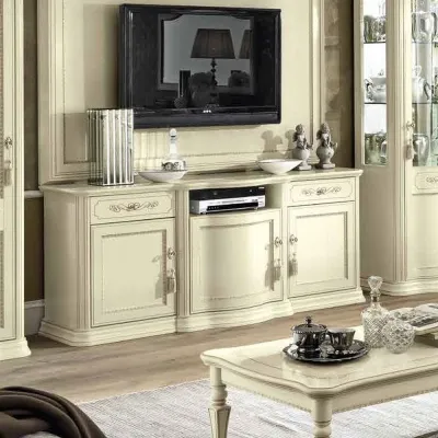 Torriani Large TV Unit - Ivory