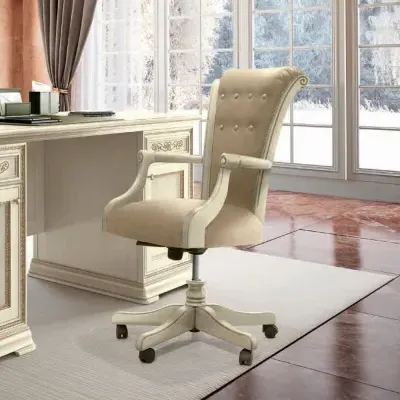 Torriani Swivel Armchair - Ivory