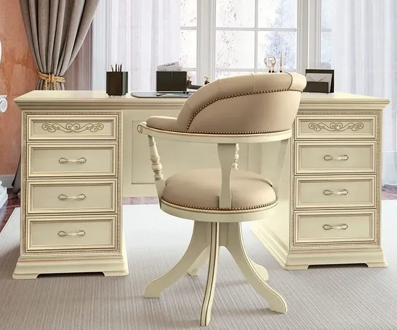Torriani Swivel Chair - Ivory