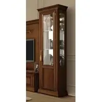 Treviso 1 Door Display Cabinet - Cherry Wood