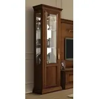 Treviso 1 Door Display Cabinet - Cherry Wood