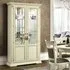 Treviso 2 Door Display Cabinet with Glass Shelves - White Ash
