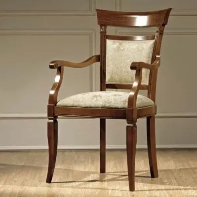 Treviso Italian Armchair - Cherry Wood image