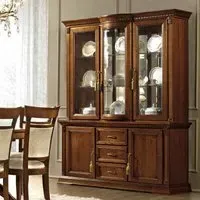 Treviso Sideboard with Vitrine - Cherry Wood