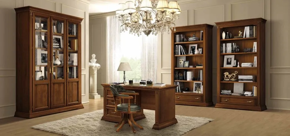 Treviso Swivel Office Chair - Cherry Wood