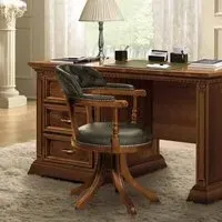 Treviso Swivel Office Chair - Cherry Wood