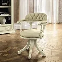 Treviso Swivel Office Chair - White Ash