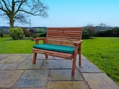 2-Seater Garden Bench - Brown, Redwood