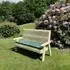3-Seater Garden Bench - Ivory, Redwood