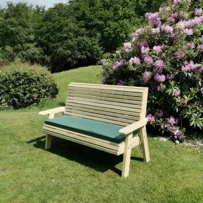3-Seater Garden Bench - Ivory, Redwood