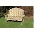 Alton Manor Garden Bench - Ivory, Redwood
