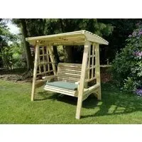 Antoinette 2-Seater Garden Swing - Ivory, Redwood