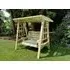 Antoinette 2-Seater Garden Swing - Ivory, Redwood