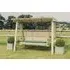 Antoinette 3-Seater Garden Swing - Ivory, Redwood