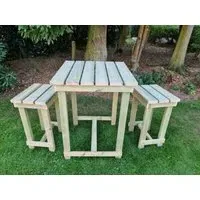 Butchers Redwood Garden Bar Set - Ivory