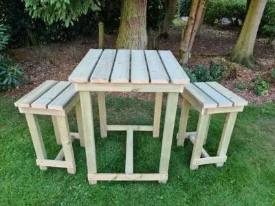 Butchers Redwood Garden Bar Set - Ivory image