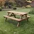 Deluxe Redwood Garden Picnic Table - 180cm