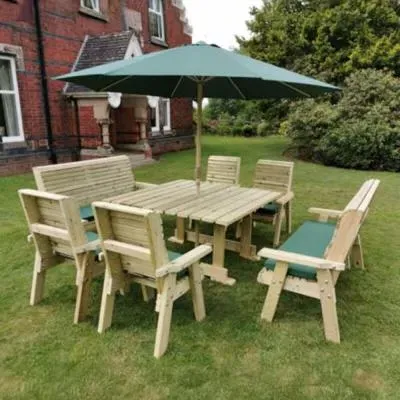 Ergo Redwood 10 Seater Garden Dining Set