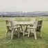 Ergo Timber 4-Seater Round Garden Dining Set