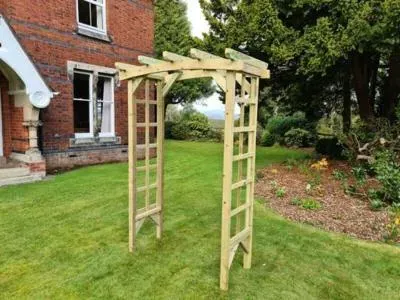 Ivy Wood 3ft Garden Arch - Ivory