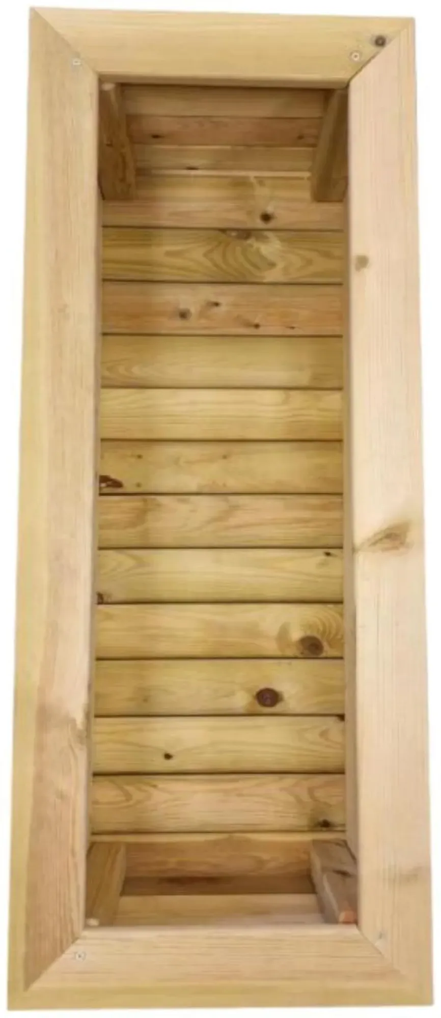 Large Timber Garden Trough Planter - Ivory