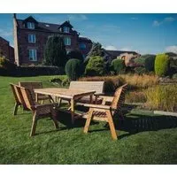 Redwood 10 Seater Garden Dining Set - Brown