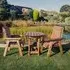 Redwood 2-Seater Round Garden Bistro Set