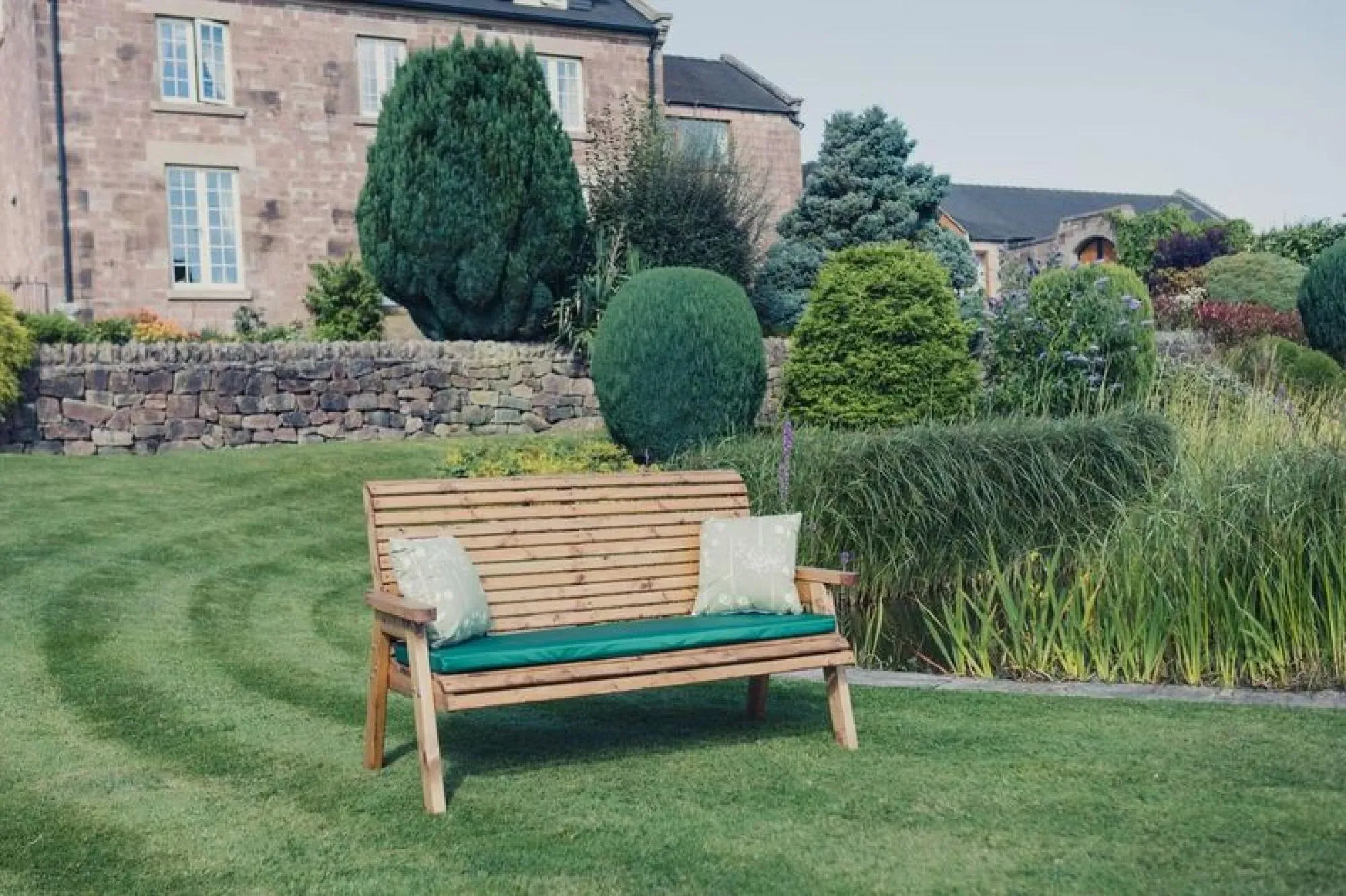 Redwood 3 Seater Garden Bench - Brown