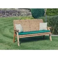 Redwood 3 Seater Garden Bench - Brown
