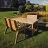Redwood 4-Seater Dining Set with 2 Benches