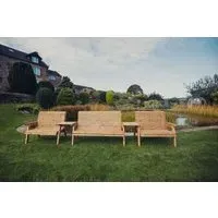Redwood 7-Seater Garden Bench Set - Brown
