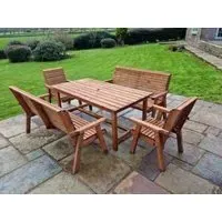 Redwood 8 Seater Garden Dining Set - Brown