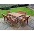 Redwood 8 Seater Garden Dining Set - Brown
