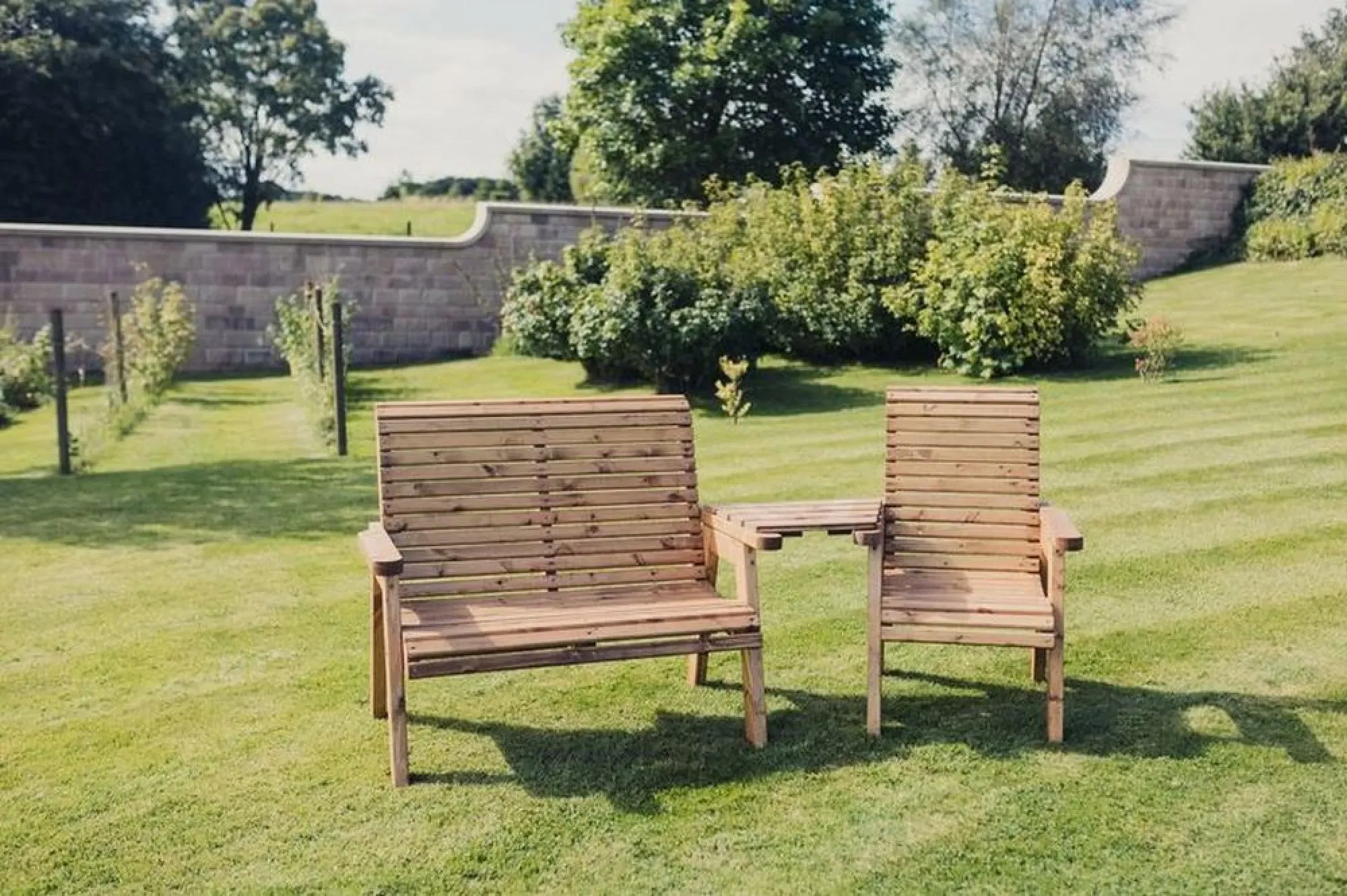 Redwood Angled Garden Trio Set - Brown