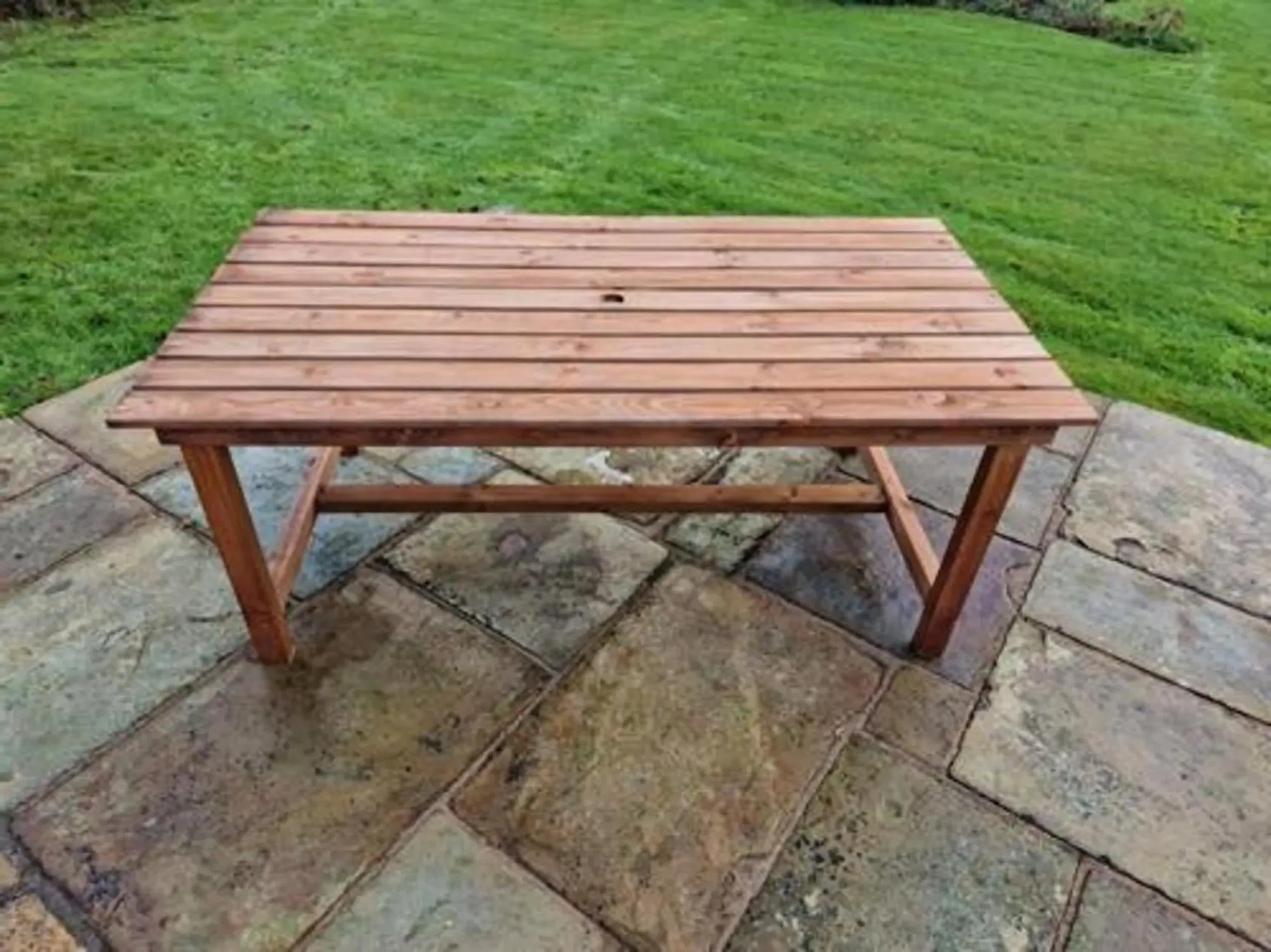 Redwood Garden Dining Table - Brown