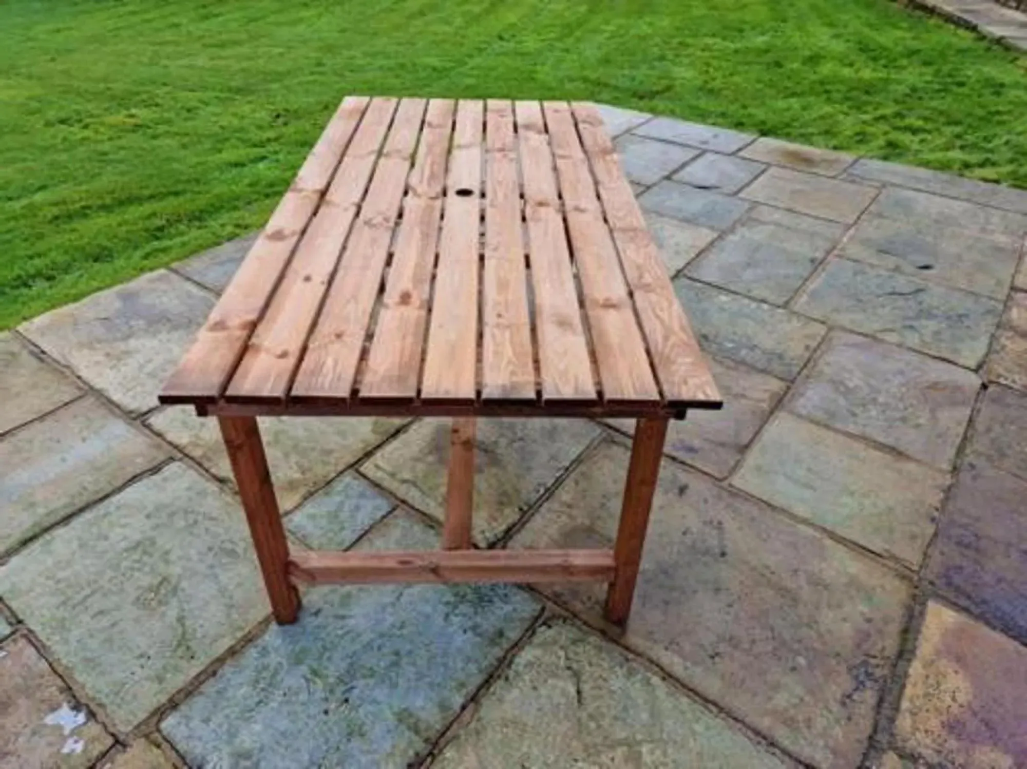 Redwood Garden Dining Table - Brown